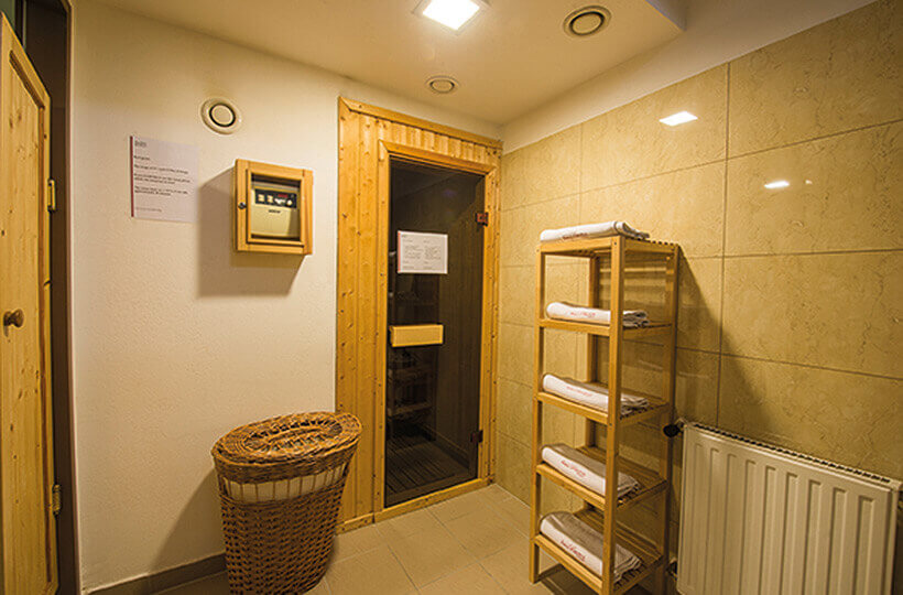 Die Sauna im Hotel Bristol