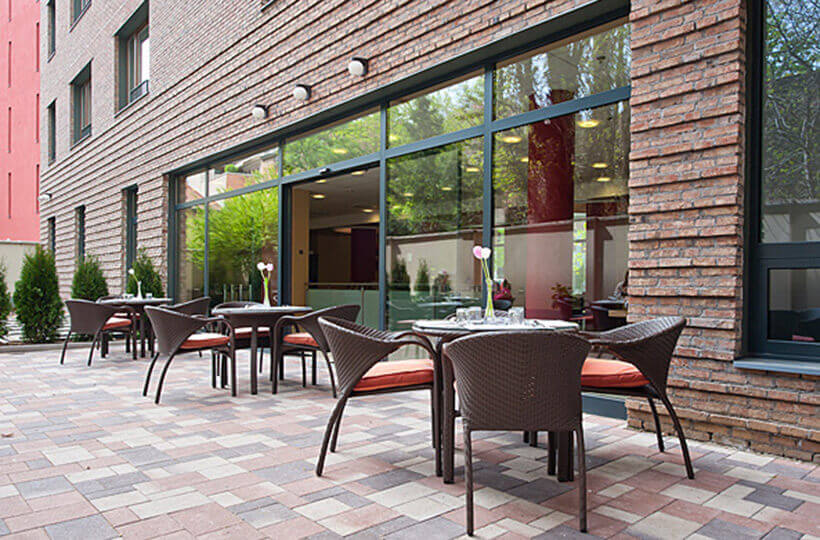 Terrasse im Hotel Regnum Residence