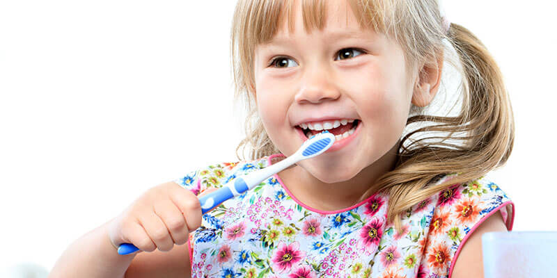 gesunden Zähne als Kind