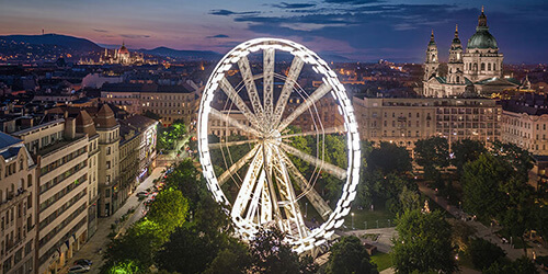 spektakuläres Riesenrad in Budapeste spektakuläres Riesenrad in Budapeste
